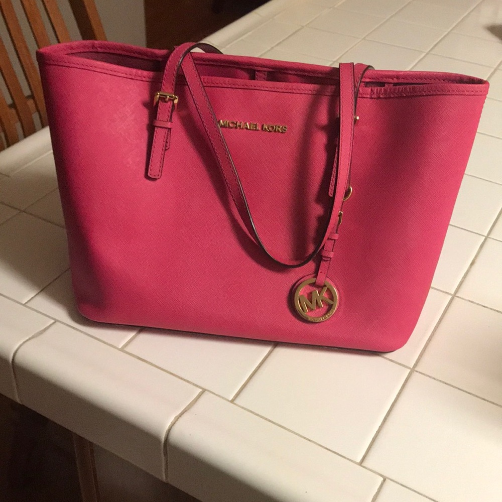 Michael Kors Pink Tote genuine handbag